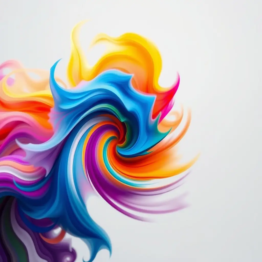 Ilustração de Espirais Coloridas